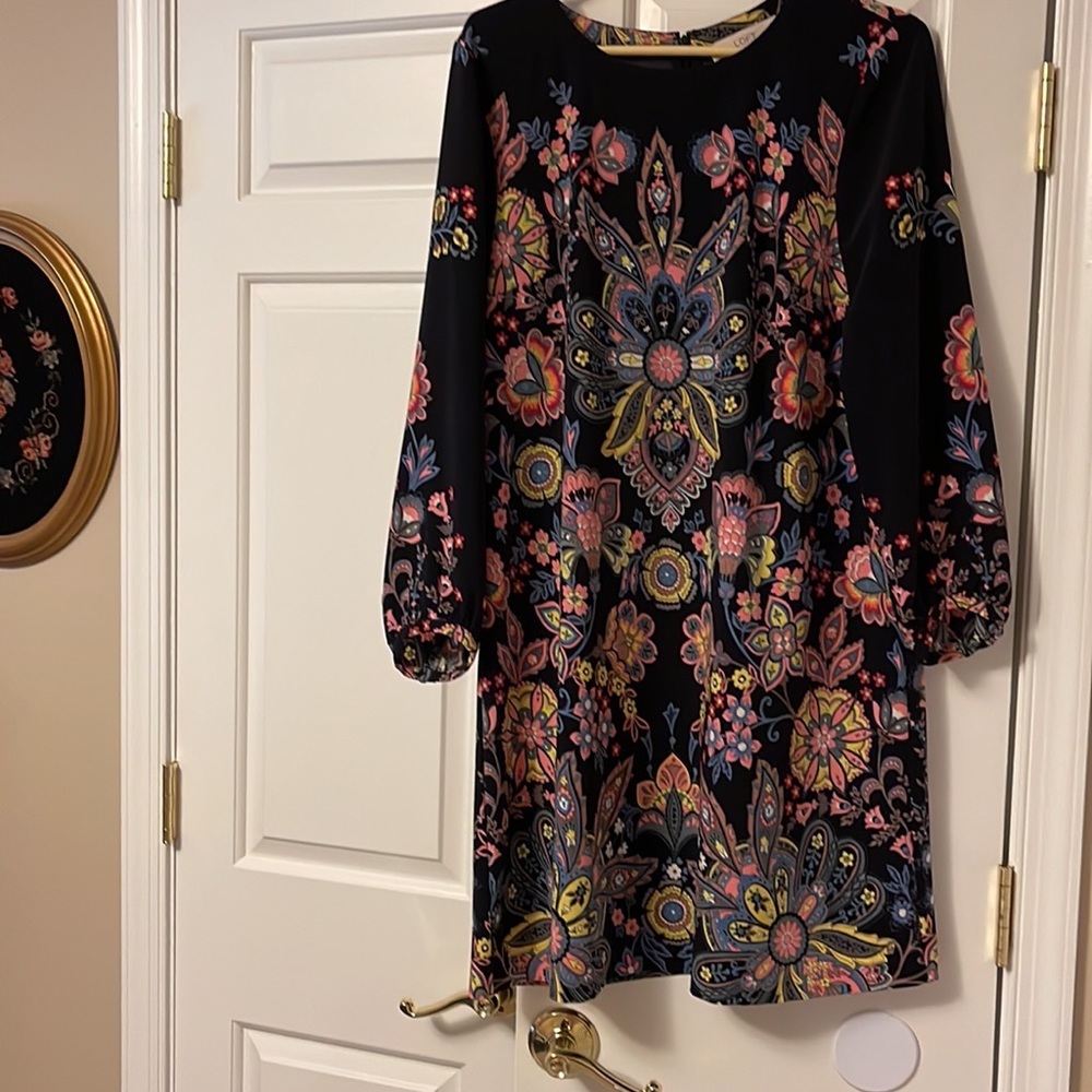 LOFT multi color floral dress